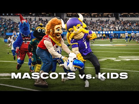 FULL GAME REPLAY: Mascots vs. Kids Tackle Football Game During Rams Halftime Show
