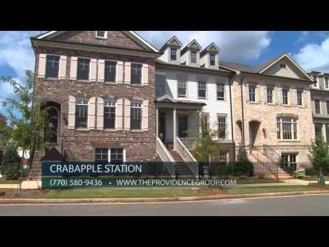 Final Townhomes at Crabapple Station in Milton