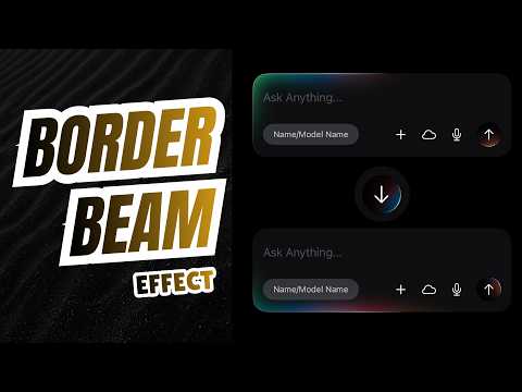 Border Beam Effect Using SwiftUI | Animated Border | Glowing Border thumbnail