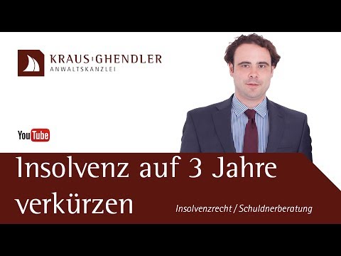 Verkürzte Insolvenz in 3 Jahren