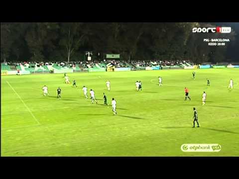 Bartha László gólja az MVM Paks - DVSC-Teva mérkőzésen