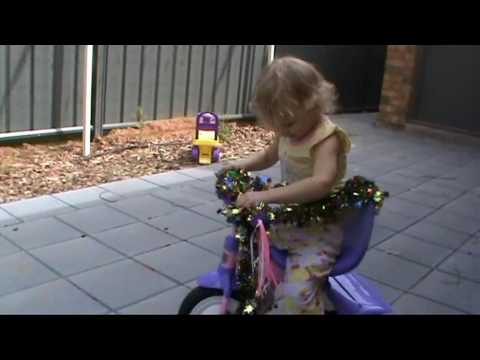 Callia's New Trike - Xmas 2009