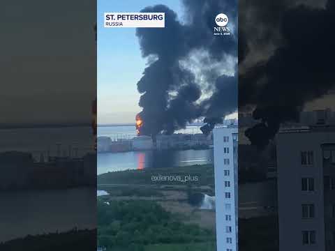 Ukrainian drones hit St. Petersburg oil facility