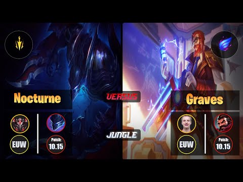 GrandMaster NOCTURNE [Lethal Tempo] (Jungle) VS Jankos GRAVES - Grandmaster EUW Patch 10.15