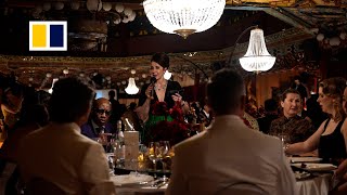 Dining at an abandoned floating palace in Hong Kong