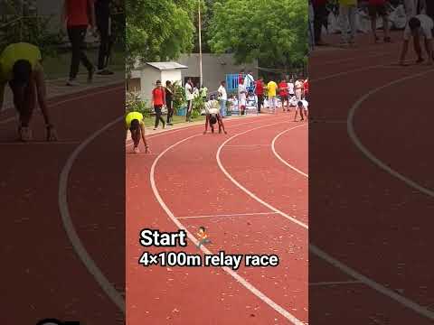 start 4×100m relay race under 19 school games #army #trackandfield #sportsperson #sport #athlete