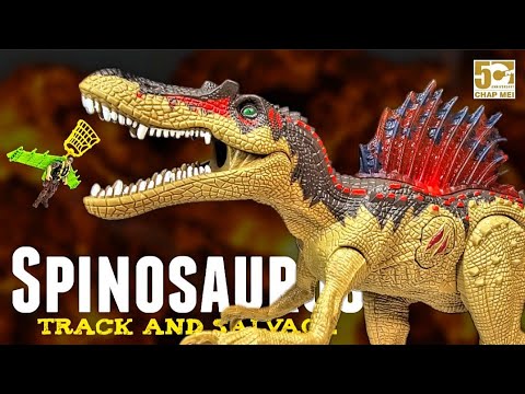 2023 Chap Mei Dino Valley huge Spinosaurus track & salvage playset Review!!!