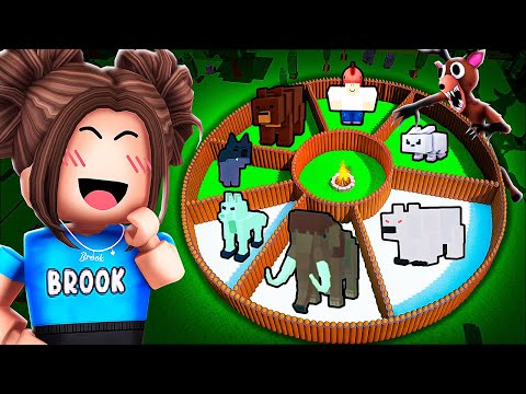 We Built The SAFEST ZOO BASE In 99 Nights In The Forest! (Roblox)