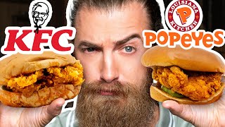 KFC vs Popeyes Taste Test  FOOD FEUDS