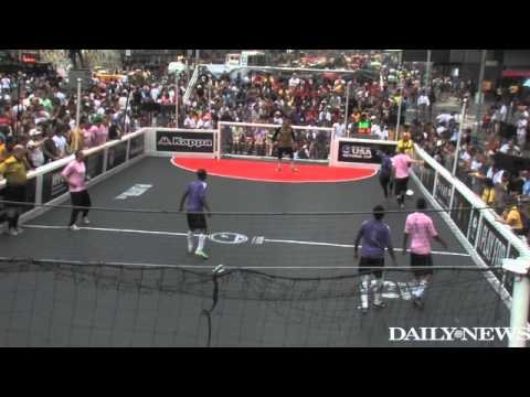 Time Square hosts the Street Soccer National Cup