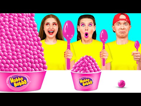 Big, Medium and Small Plate Challenge | Funny Kitchen War by Happy Fun