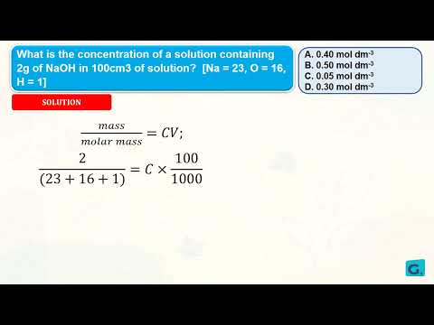 JAMB Chemistry 2018 Past Questions and Answers