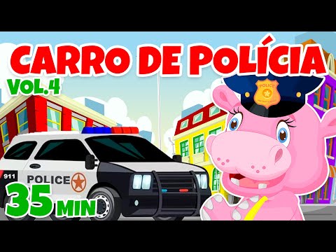 Carro de Polícia Canções de carro Vol. 4 - Giramille 35 min | Desenho Animado Musical