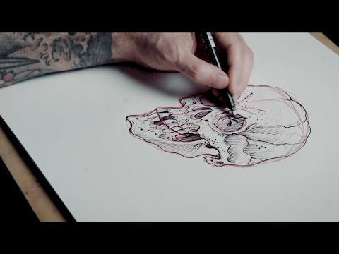 Chris Garver's Japanese Skull Tutorial | Tattoodo | Art Class