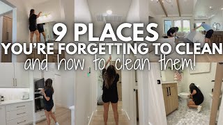 9 PLACES YOU'RE FORGETTING TO CLEAN | HOW TO CLEAN THOSE HARD TO REACH SPACES | SUMMER CLEAN WITH ME
