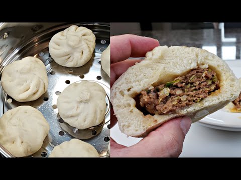 Easy Steamed Buns Recipe | Beef Steamed Buns Recipe | Homemade Baozi Recipe
