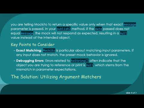 Troubleshooting Mockito with Method Calls: Why when and thenReturn Might Not Work