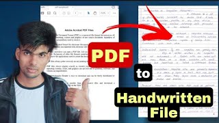 Assignment Hack - Convert Pdf File Into Handwritten File || Text To Handwritten