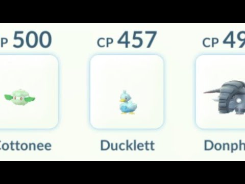 donphan cottonee ducklett team in jungle cup.#junglecup  #pokemongo #gobattleleague