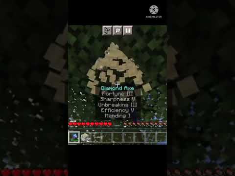 HOW TO MEKE YOUR MINECRAFT AXE OVERPOWERED ENCHANTMENTS #shorts #video #viral