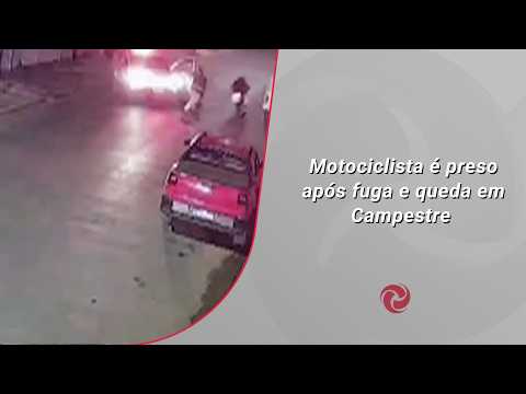 Motociclista é preso após fuga e queda em Campestre