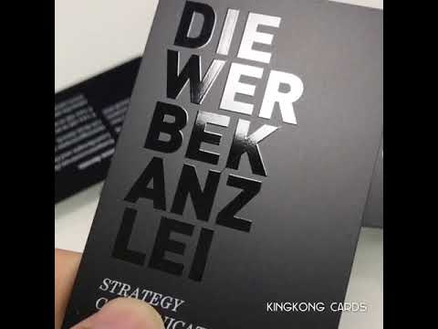 Matte Black PVC Card With Glossy UV Logo Printed