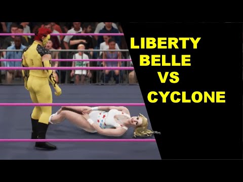 GLOW 1985 Liberty Belle vs Cyclone - Extreme Rules Mixed Match