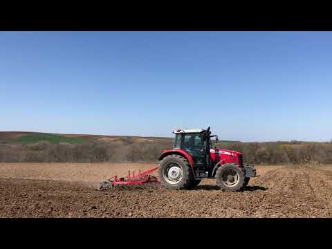 Massey Ferguson 5445- 5455 Merdaneli Mini Tiller Ayçiçeği Yer Hazırlığı