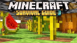 Redstone Basics: Melon & Pumpkin Farms! ▫ Minecraft Survival Guide S3 ▫ Tutorial Let