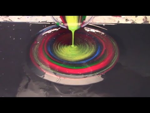 🎨The black hole technique / La technique du trou noir - Acrylique fluide art painting