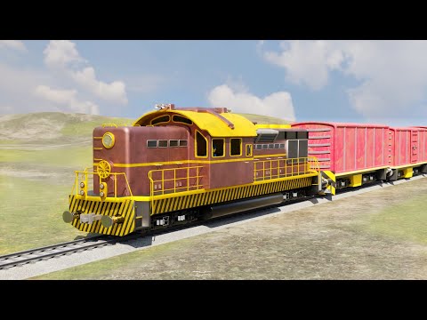Train Compartment Separates From Train Funny Cartoon Movie - choo choo train kids videos