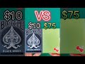 $10 VS $75 playing cards! #shorts