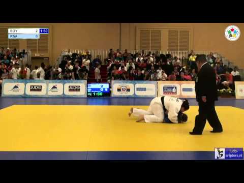 Judo 2013 World Championships Cadets Miami: Kamel (EGY) - Snyman (RSA) [+70kg]
