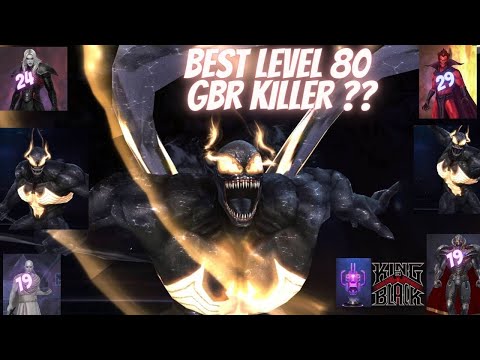 BEST COMBAT EVER ? VENOM KING IN BLACK T3 LEVEL 80 - RAGE CTP  - GBR / ALL WBL | Marvel Future Fight