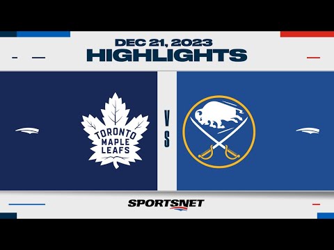 NHL Highlights | Maple Leafs vs. Sabres - December 21, 2023