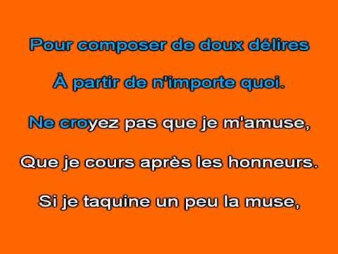 Karaoké J'ai la guitare qui me démange Yves Duteil