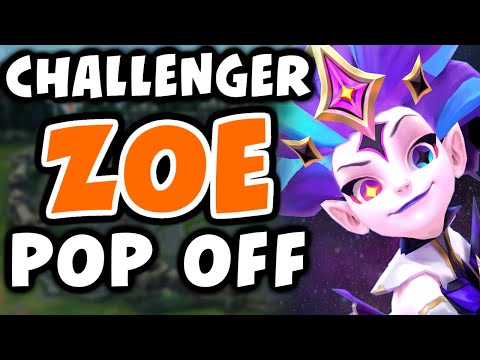 How I CARRY with ZOE in CHALLENGER | Crazy Zoe Pop Off | 10.3 - League of Legends