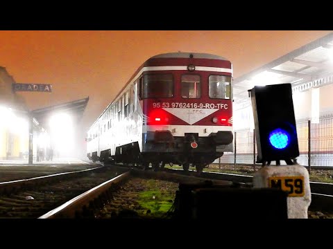 Trenuri de noapte-Ceață deasă-Night trains-Heavy fog-Oradea-09.11.2020