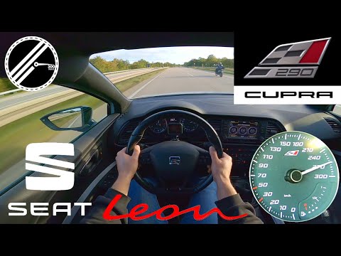 Seat Leon Cupra 290 2.0 TSI 290 PS Top Speed Drive On German Autobahn No Speed Limit