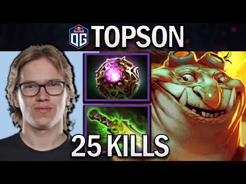 OG.TOPSON TECHIES WITH 25 KILLS & OCTARINE - DOTA 2 7.31 GAMEPLAY