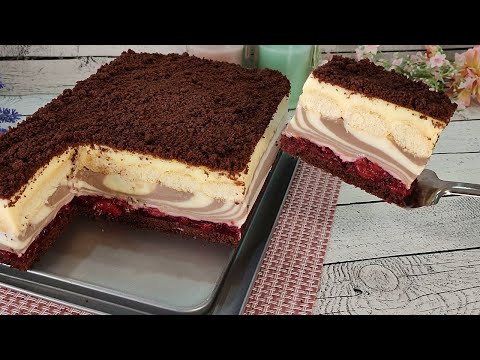 Everyone is delighted with this juicy cake! Without mixer and gelatin! Cheap and delicious!