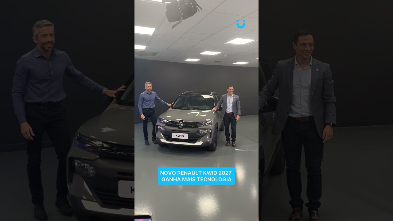 NOVO RENAULT KWID 2027 GANHA MAIS TECNOLOGIA