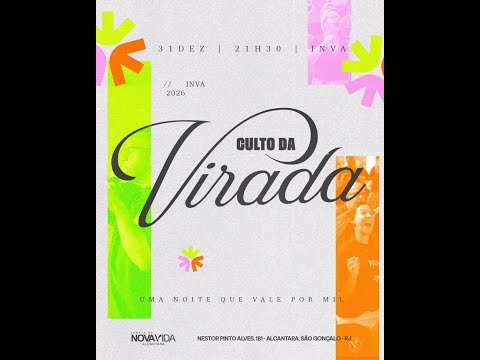 Culto da Virada - 31 Dez - Quarta-feira Noite
