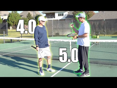 USTA 4.0 VS USTA 5.0 Tennis Player | Mic’d Up Tennis Match