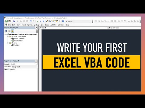 Write your FIRST Excel VBA Code