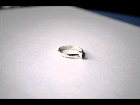 Small Ruby Handmade Alternative Engagement Ring