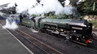 preview picture of video 'RH&DR No 2 Northern Chief  leaves New Romney for Hythe (29/9/13)'