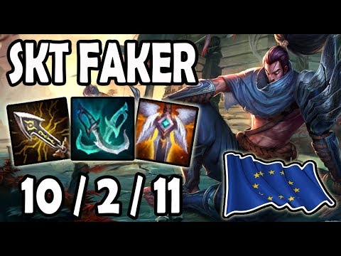 SKT T1 Faker YASUO vs KAYLE [ MID ] Lol Master EUW
