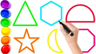 Shapes Galore! Match, Draw & Color Fun Shapes Game for Toddlers | Easy Art Activities! | Cape Shape