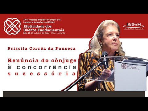 Thumbnail do vídeo do IBDFAM sobre renúncia do cônjuge à concorrência sucessória.